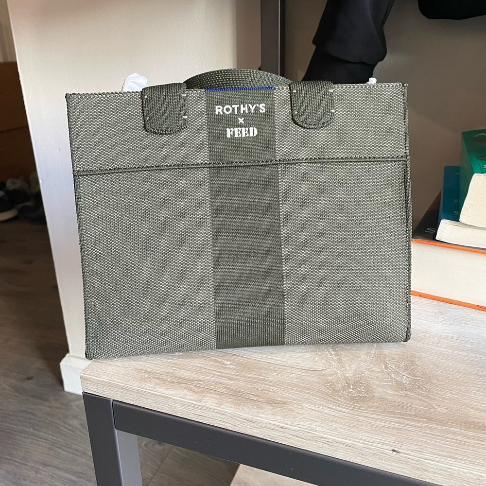 Brand New Rothy’s X Feed Olive Green Crossbody Bag
